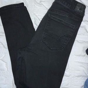 American eagle black jeggings
